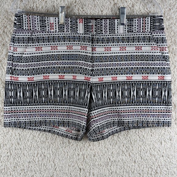 Dalia* Women's Multicolor BOHO 4 Pocket Hidden Closure High Waist Shorts~ Size 8 - Picture 1 of 12